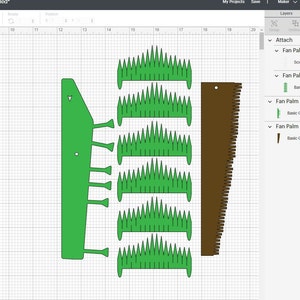 Palm Tree Template | Mini Cricut Papercraft Activity for Crafts ...