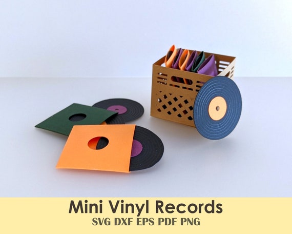 Mini disque vinyle et modèle de pochette Pour les Minis, Dollhouse, Party  Favors, Classroom Treat Boxes, Miniatures -  France