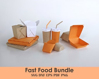 Friendly Fast Food Printable Boxes