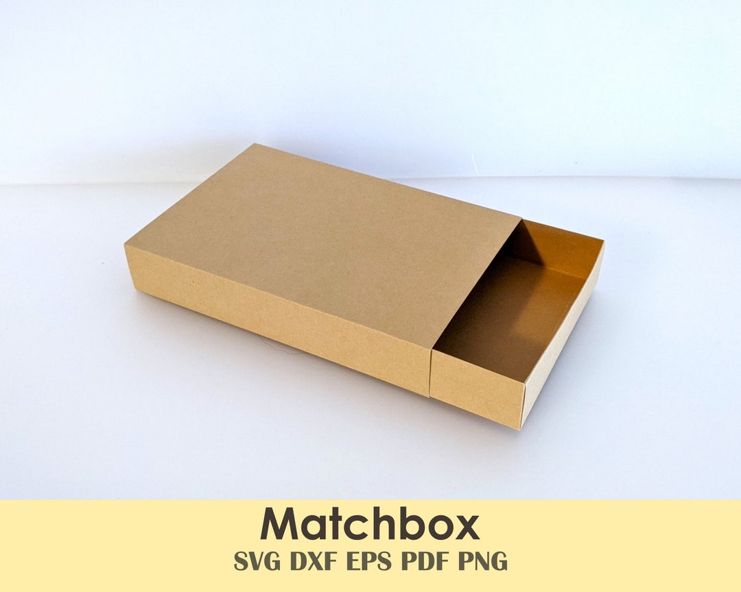 Matchbox Gift Box Printable Template DIY 6x4 or Scale for Bakeries