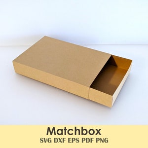 Matchbox Gift Box Printable Template DIY 6x4 or Scale For Bakeries, Parties, Favor Boxes, Gifts image 1