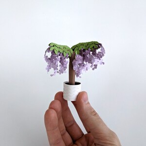 Mini Wisteria Tree Papercraft Template for Cricut and Silhouette | SVG ...