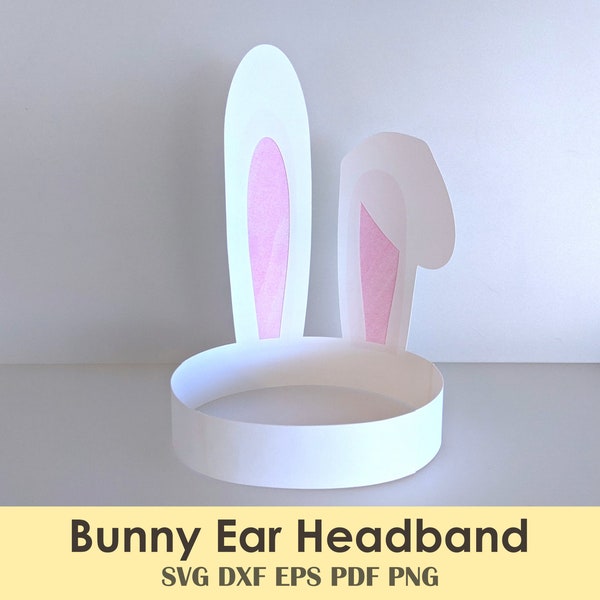 Bunny Ear Headband Printable DIY Template | For Easter Coloring Fun, Kids Parties, Coloring Crafts, Classroom Activities, Plays