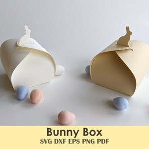 Bunny Treat Box | Chocolate Bunny Shape Petal Box for Spring Parties, Baskets, Classroom Treats