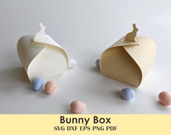 Bunny Treat Box | Chocolate Bunny Shape Petal Box for Spring Parties, Baskets, Classroom Treats