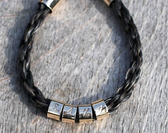 Custom horsehair bracelet,silver horsehair bracelet,gold horsehair bracelet,horsehair bracelet, horsehair jewellery, equine jewellery, horse