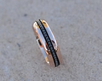 Anillo de crin personalizado, anillo de crin de plata, anillo de crin de oro, anillo de crin, anillo de pelo de caballo, anillo de pelo de mascota, anillo de cenizas de cremación