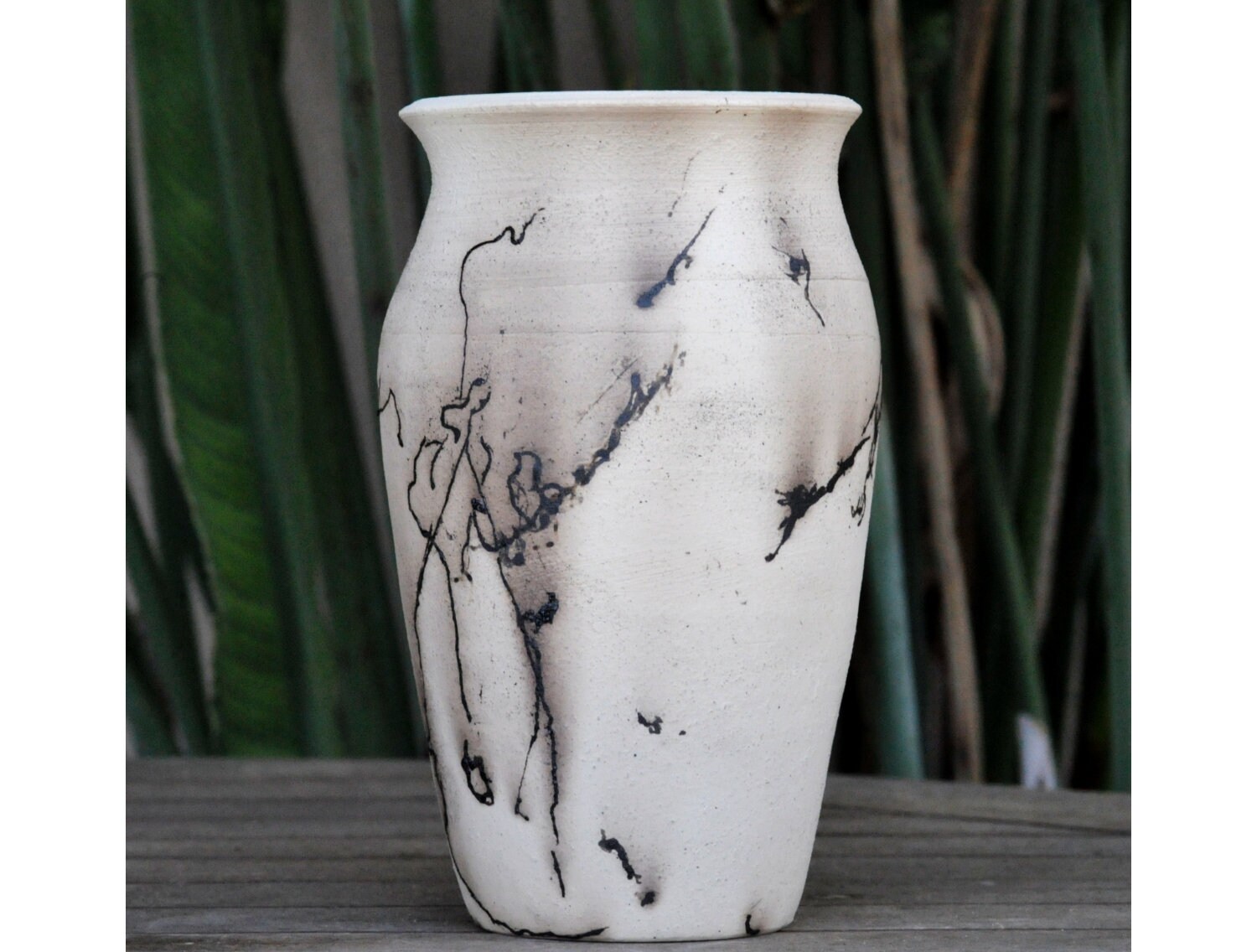 Vase Raku en Crin de Cheval, Poterie Jetée à La Roue, Mémorial Fourrure d'animal Compagnie