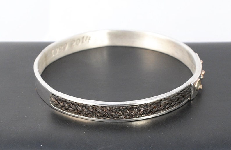 Custom horsehair bracelet sterling silver horsehair | Etsy