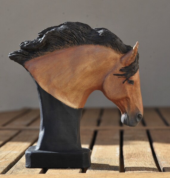 陶芸馬 かなり古い馬の絵柄 陶器の壺 蔵出し 川島いずみ 馬 器