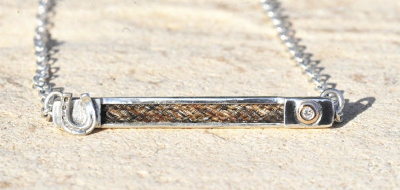 braided pendant silver horse pendant 9ct gold horse pendant,horse jewellery Custom horse pendant,horsehair pendant horse pendant