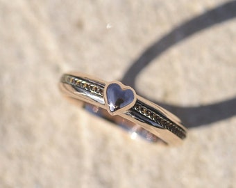 Anillo de crin de caballo personalizado, anillo de crin de caballo de plata esterlina, anillo de crin de caballo de oro de 9 quilates, anillo de crin de caballo con forma de corazón, anillo de pelo de mascota, anillo de cenizas, anillo conmemorativo