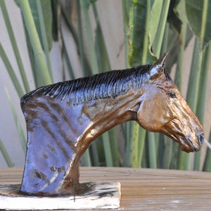 Horse pottery, horse ceramics,horse statue,horse sculpture, painted in your OWN horses colours