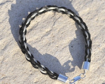 Pulsera de crin personalizada, pulsera de crin de plata, pulsera de crin de oro, pulsera de crin, joyería de crin, joyería equina, caballo