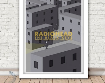 Radiohead mit The Black Keys – Madison Square Garden, 13. Juni 2006 – Giclée-Druck