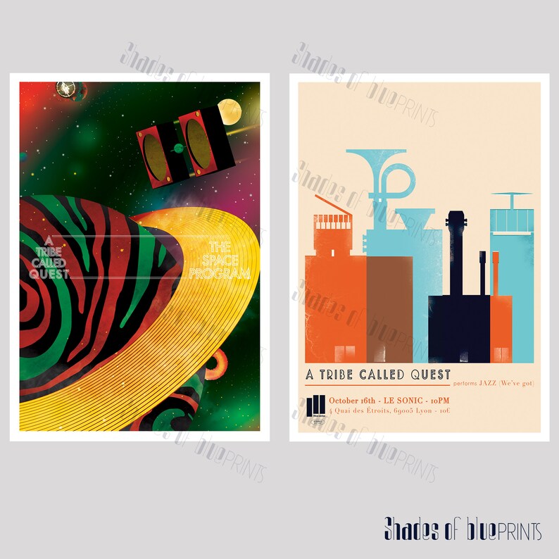 A Tribe Called Quest the Space Program Giclée Print 2016 Etsy