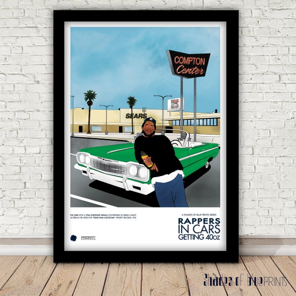 Ice Cube w/ Chevrolet 1964 Impala convertible - Today was a good day - Rappers in cars getting 40oz series