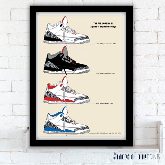 air jordan 3 og colorways