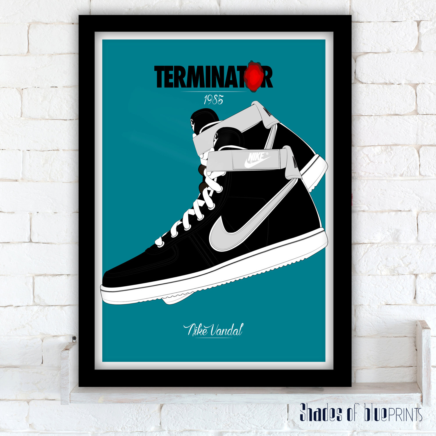 Affiche du film Terminator / Nike Vandal 1985 - Etsy France