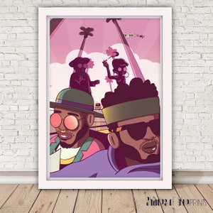 Anderson Paak & Knxwledge are NXWORRIES - Lyk Dis - Giclée print, 2018