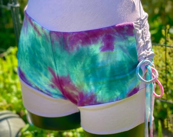 Cinchshorts,Small,organic,clothing,bootyshorts,festivalfashion,handmade,bamboo,flowers,hula hooping,fire dancing,yoga