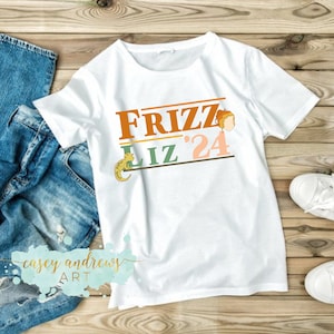 Frizzle voor President T-Shirt Image (Teacher Tee) (Take Chances Make Mistakes Get Messy) (Frizz en Liz voor President) (Sublimatie) (DTF Image)