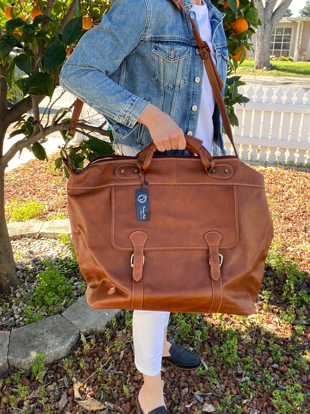 Duffle, Luggage, Full Grain Leather Handbag, Cabin Luggage, Carry on