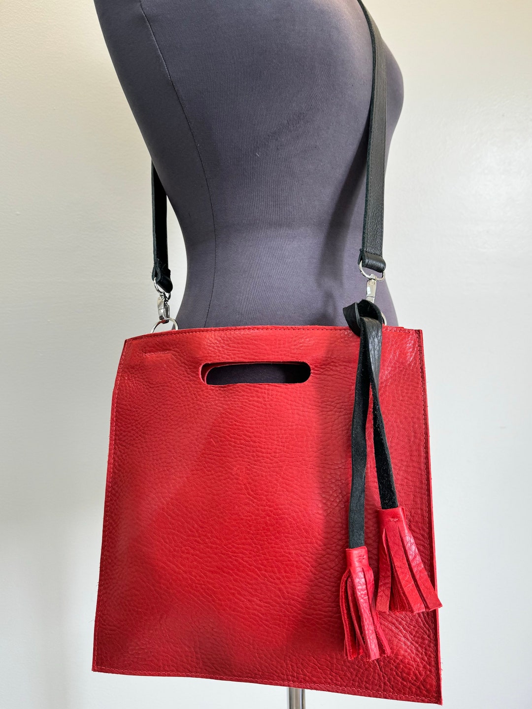 Red Leather Crossbody main image 0