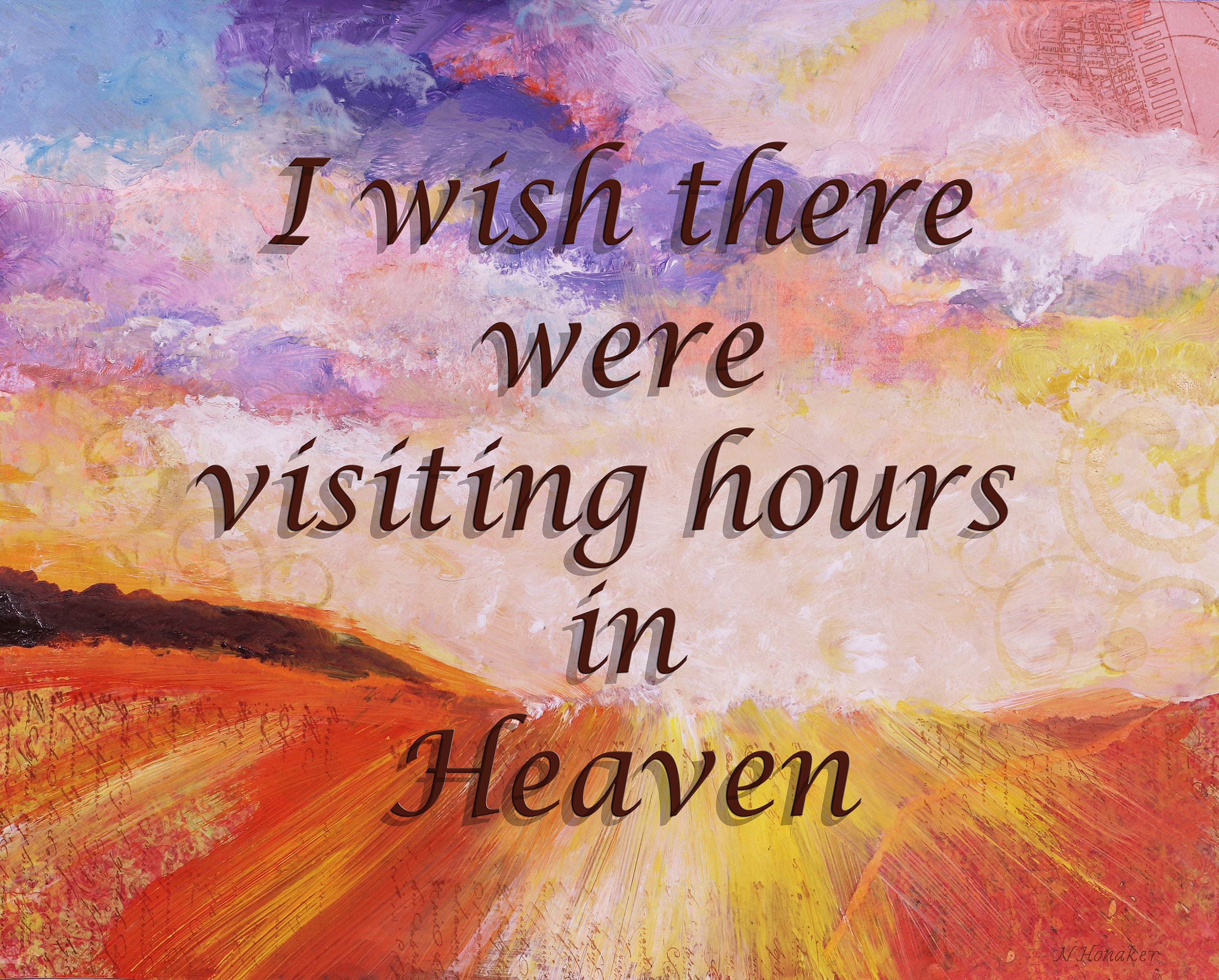 Heaven Art, Visiting Heaven, Visiting Hours, Sympathy, Heavenly Skies