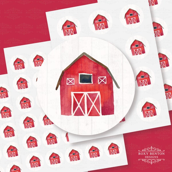 Red Barn - Etsy