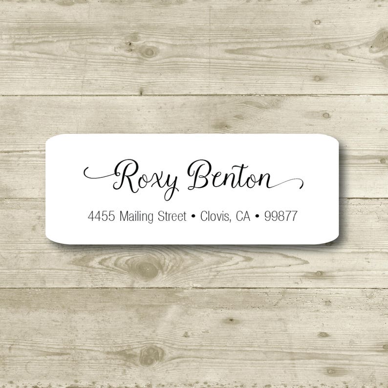 Personalized MATTE Wedding Personal Custom Return Address Label Shower 