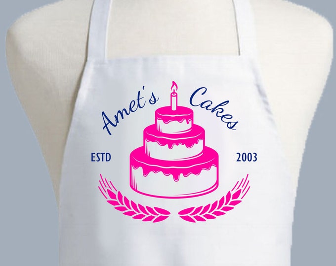 Custom Apron, Personalized Bakery Apron, Baking Aprons, Womens Apron, Mens Apron, Custom Apron, Pie Baker, Baked Goods