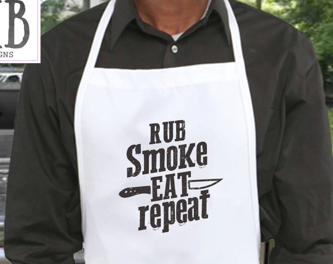 BBQ Apron, Personalized Apron, wedding gift, gift for guy, gift for him, mens apron, dad gift, mens gift,