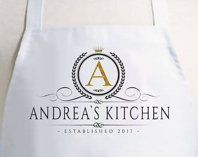 Monogram Apron, Personalized Apron, Womens Apron, Mens Apron, Apron Men, Chef Apron, Apron Woman, Kitchen Apron, Custom apron, cook gift