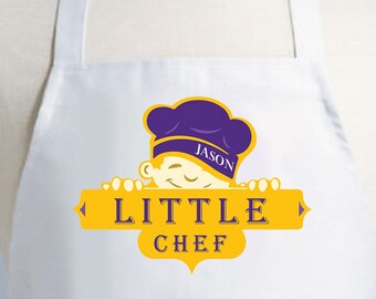 Custom Kids Apron, Personalized Apron, Child Apron, Boys Apron, Youth Apron, Apron for Kid, Apron for Child, Apron for Son, Gift for Son