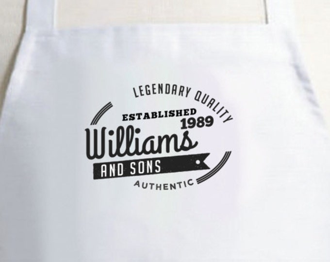 Custom Mens Apron, Personalized Apron, Womens Apron, Christmas Gift, Apron woman, kitchen apron, monogrammed apron, apron