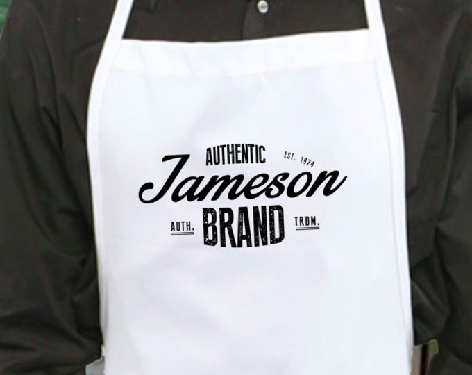 Mens Apron, Monogram Apron, Apron Men, Apron woman, kitchen apron, monogrammed apron, craft apron, new home gift, foodie gift