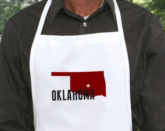 Oklahoma Gift, Oklahoma Apron, Oklahoma, Boomer Sooner, Norman,