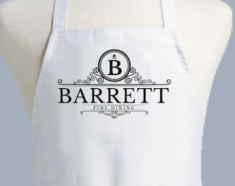Monogram Apron, Custom Apron, Personalized Apron, Womens Apron, Mens Apron, Apron Men, Chef Apron, dad apron, monogrammed apron, apron