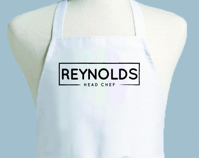Custom Apron, Personalized Apron, Mens Apron, Apron Men, Chef Apron, Apron, monogrammed apron, guy gift, kitchen apron, foodie gift