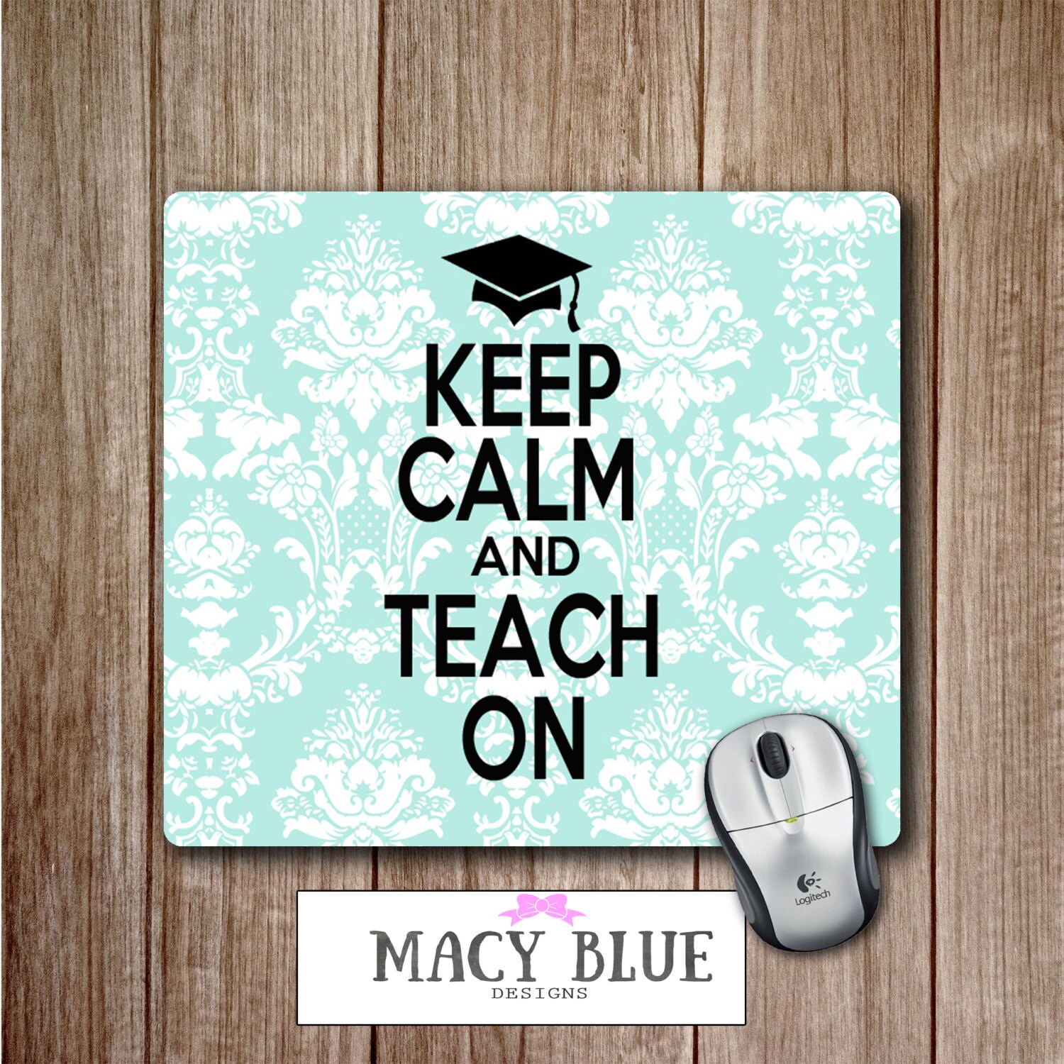 THICK MOUSEPAD-KEEP CALM GO SHOPPING MOUSE PAD