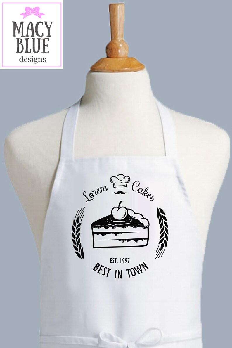 Custom Apron Personalized Bakery Apron Baking Aprons Womens Etsy