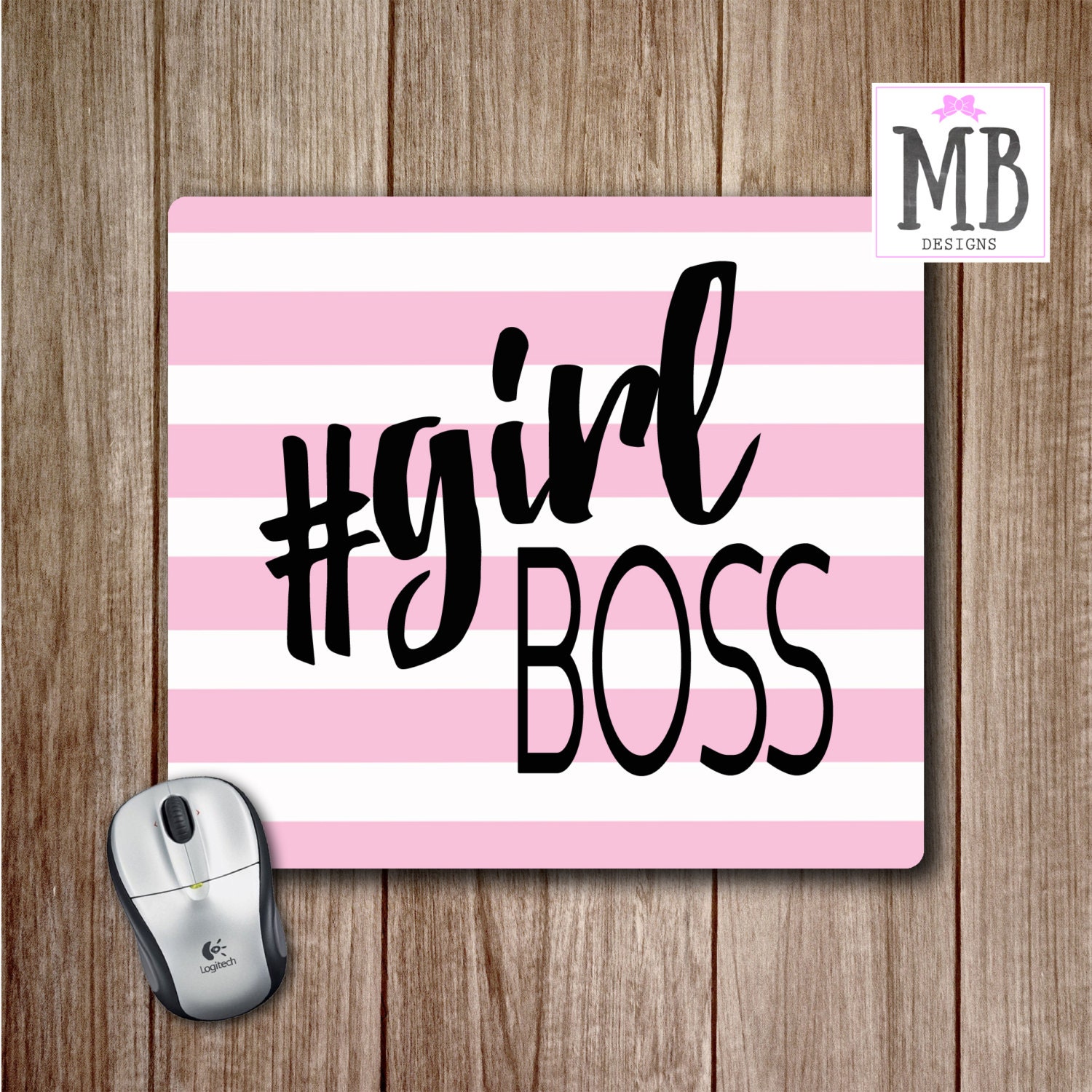 Girl Boss Mouse Pad Mouse Pad Office Accessories Desk