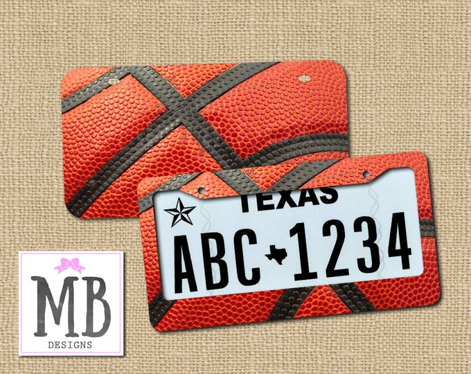 Basketball License, basketball, front license holder, gift for son, basketball gift, gift for him, guy gift, gift for brother,  car tag