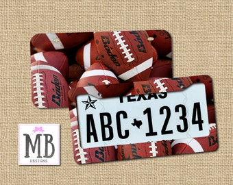 License plate, football, football gift, gift for him, guy gift, college football, license plate frame, car gift, gift for brother