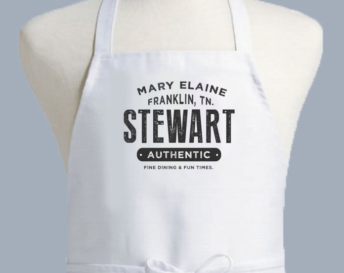 Custom apron, Personalized Apron, Mens Apron, Apron Men, Chef Apron, Apron woman, kitchen apron, monogrammed apron, dad gift, cooking apron