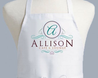 Custom Kids or Adult Apron, Personalized Apron, Child Apron, Girls Apron