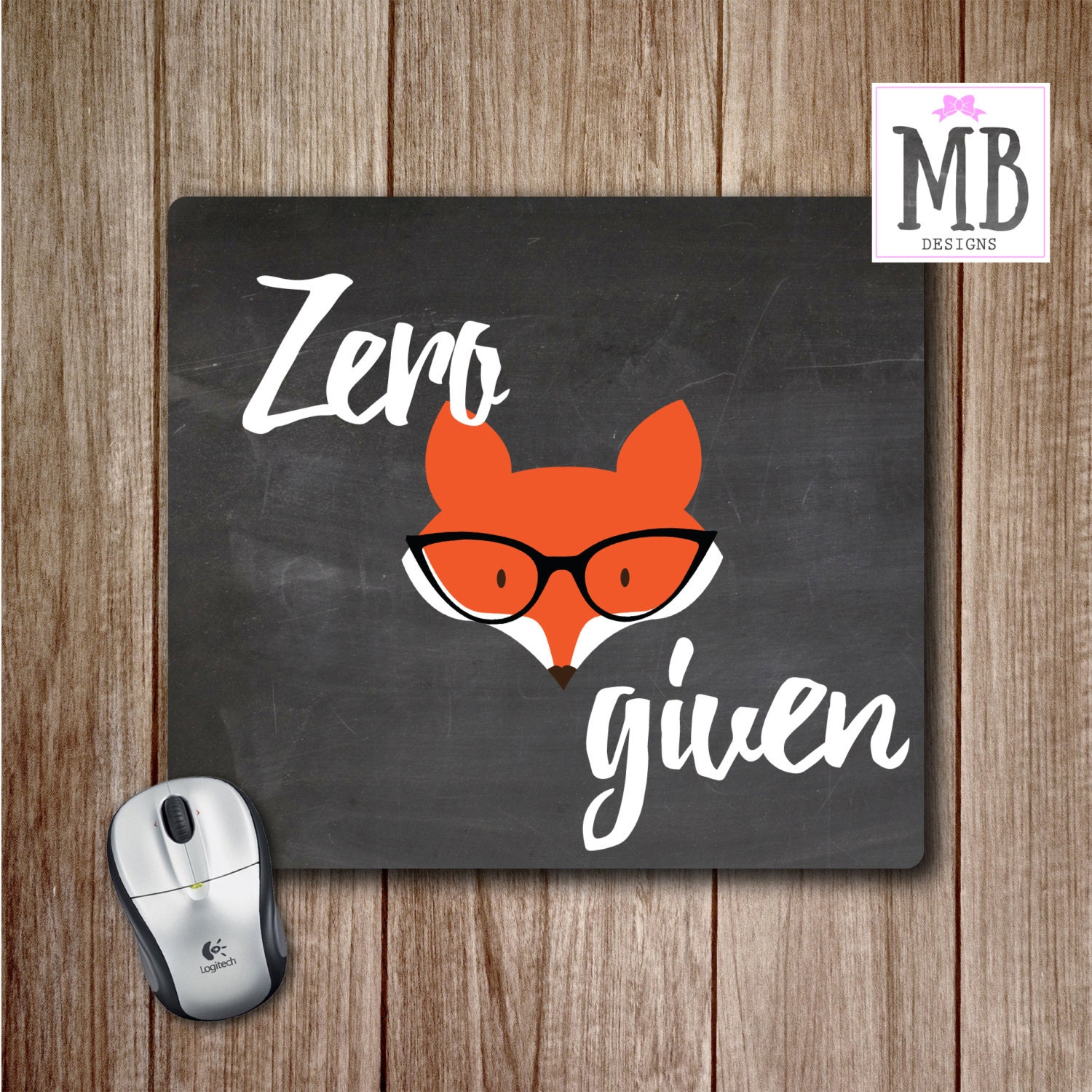 Zero Fox Given Mouse Pad Mouse Pad Office Accessories Fox