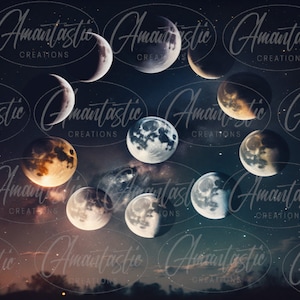 Celestial Moon Phase Tumbler, Galaxy, Milky Way 20 Oz Skinny Tumbler, Sublimation Digital Design, Tumbler Wrap, Moon Phase Cup, Witchy, Fall