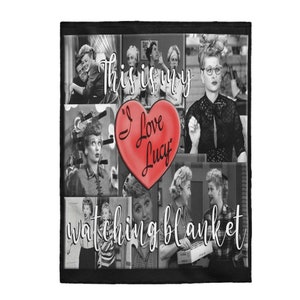 I Love Lucy Blanket, I Love Lucy Throw, Vitameatavegamin, Lucille Ball, Lucy Ricardo, Gift For Mom, Velveteen Blanket, I Love Lucy Decor